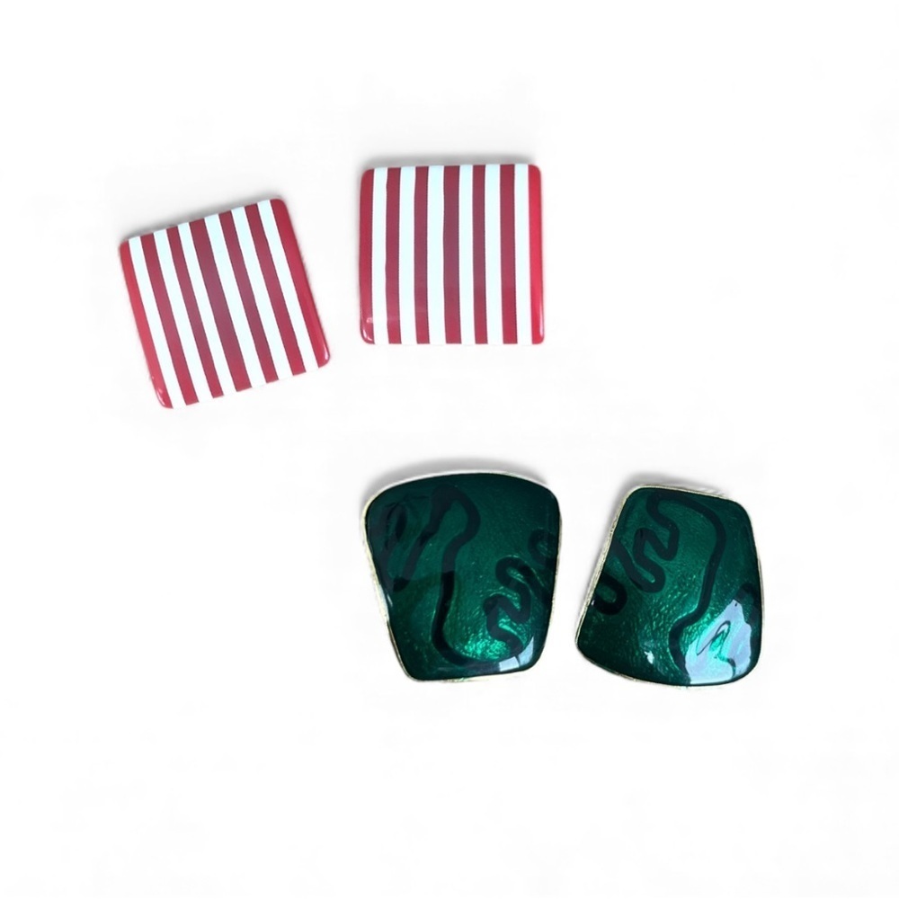 Vintage Clip On Earrings | Christmas